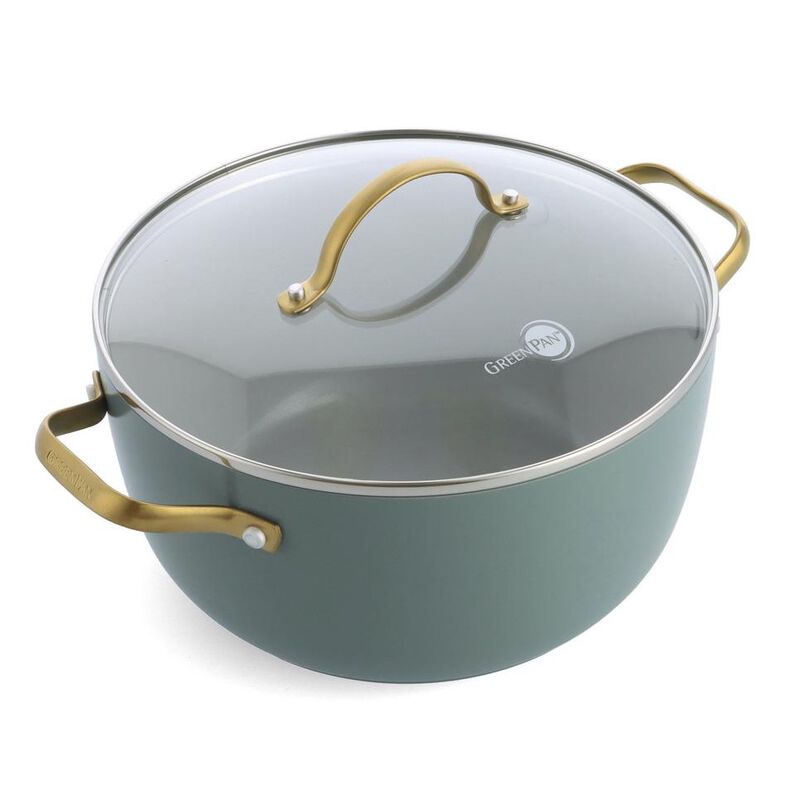 Greenpan Padova Smokey Blue Covered Casserole 24cm/4.7L image number 0